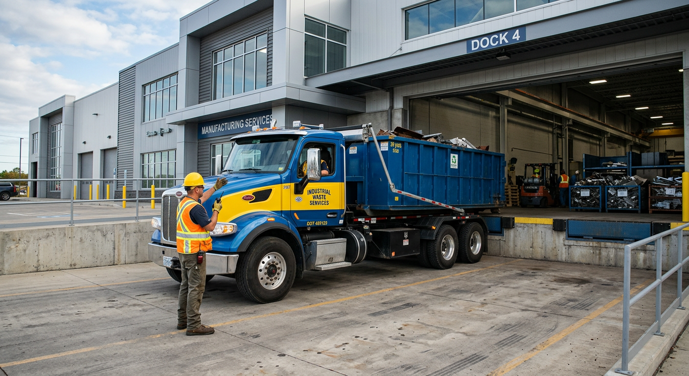 Industrial metal recycling facility